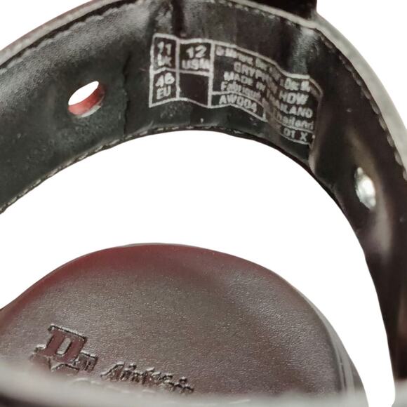 Dr Martens Leather Sandals Gothic Straps Gryphon Hardware Brando Men Size 12 main image 6